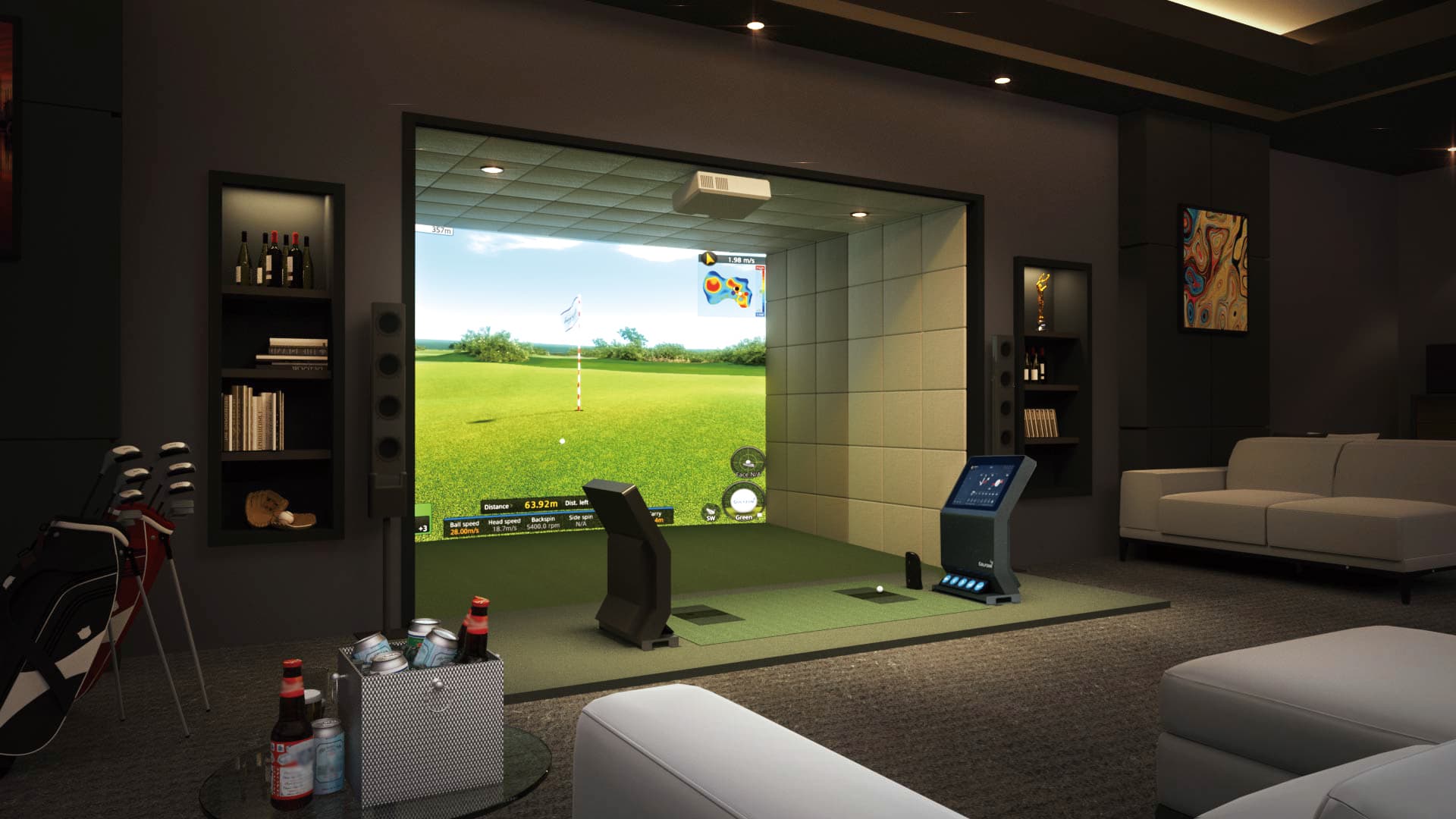 Golfzon NX golf simulator — NexSwing